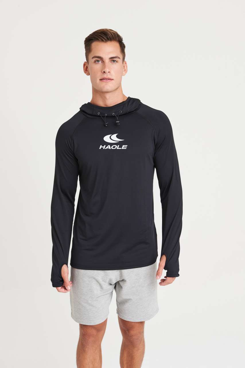 Elit - Edző felső - Hosszú ujjú hoodie - Fekete - Férfi