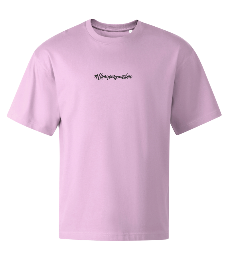 Férfi lila oversize póló - Liveyourpassion