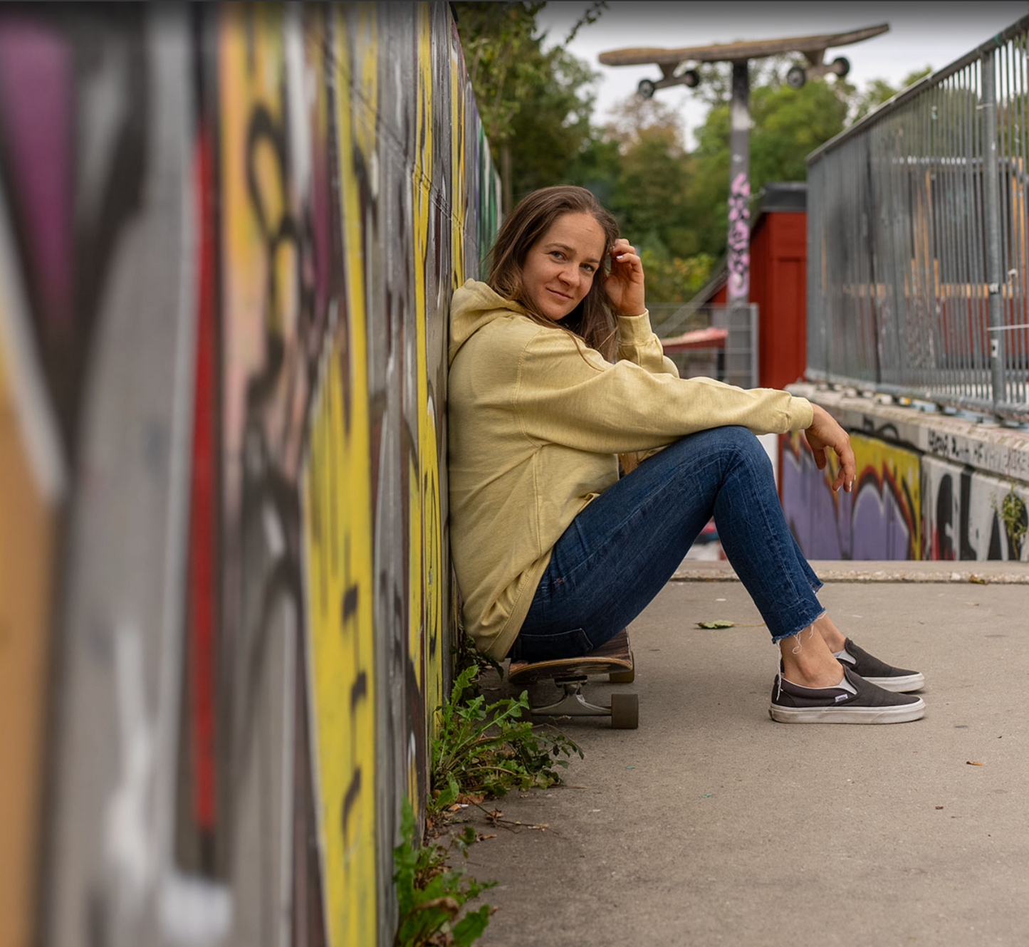 Panka - Vibe - Citomsárga hoodie - Női