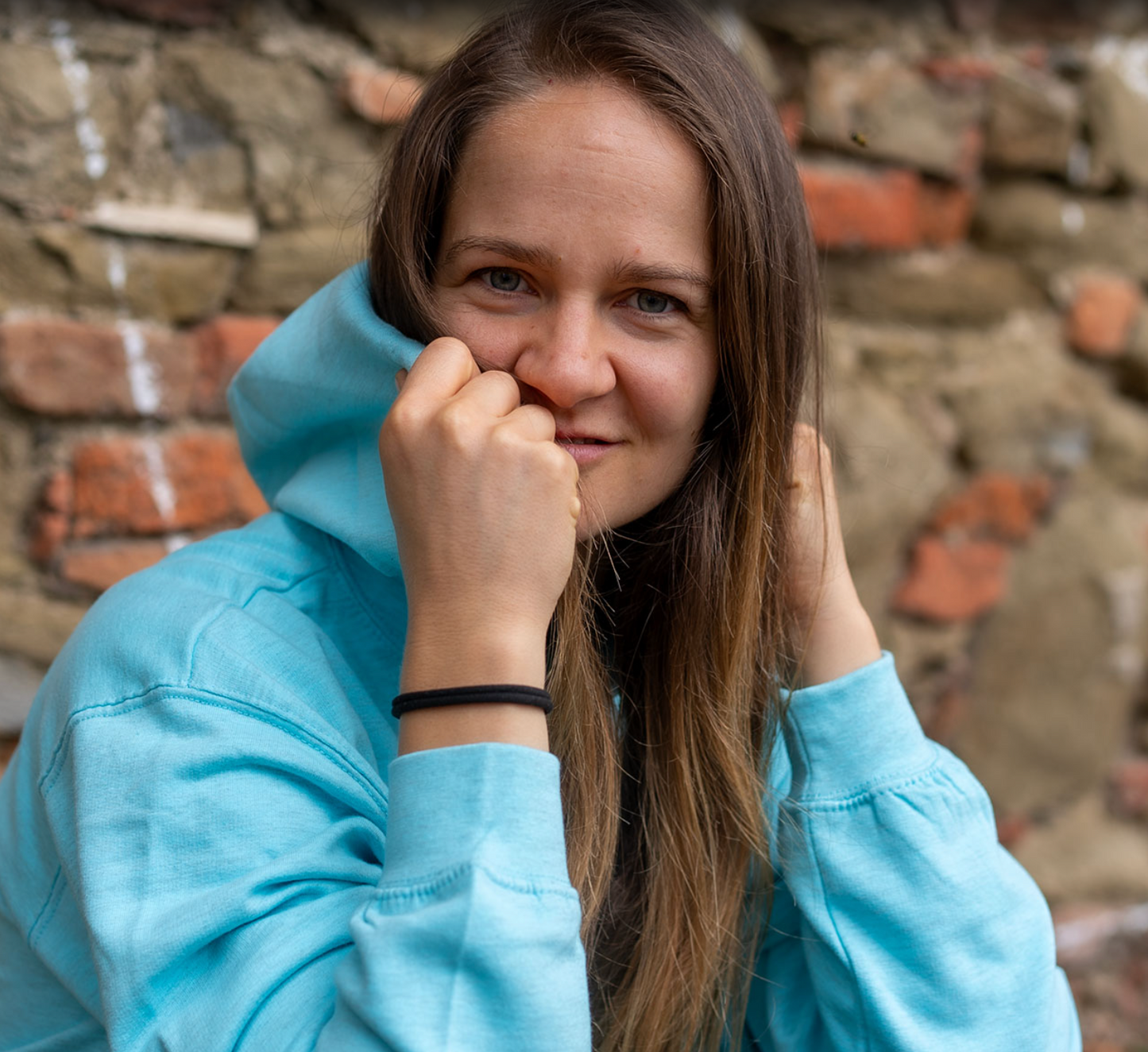 Panka - Vibe - Türkiz hoodie - Női