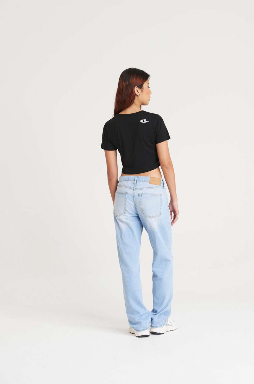 Croptop - Fekete - Női Póló