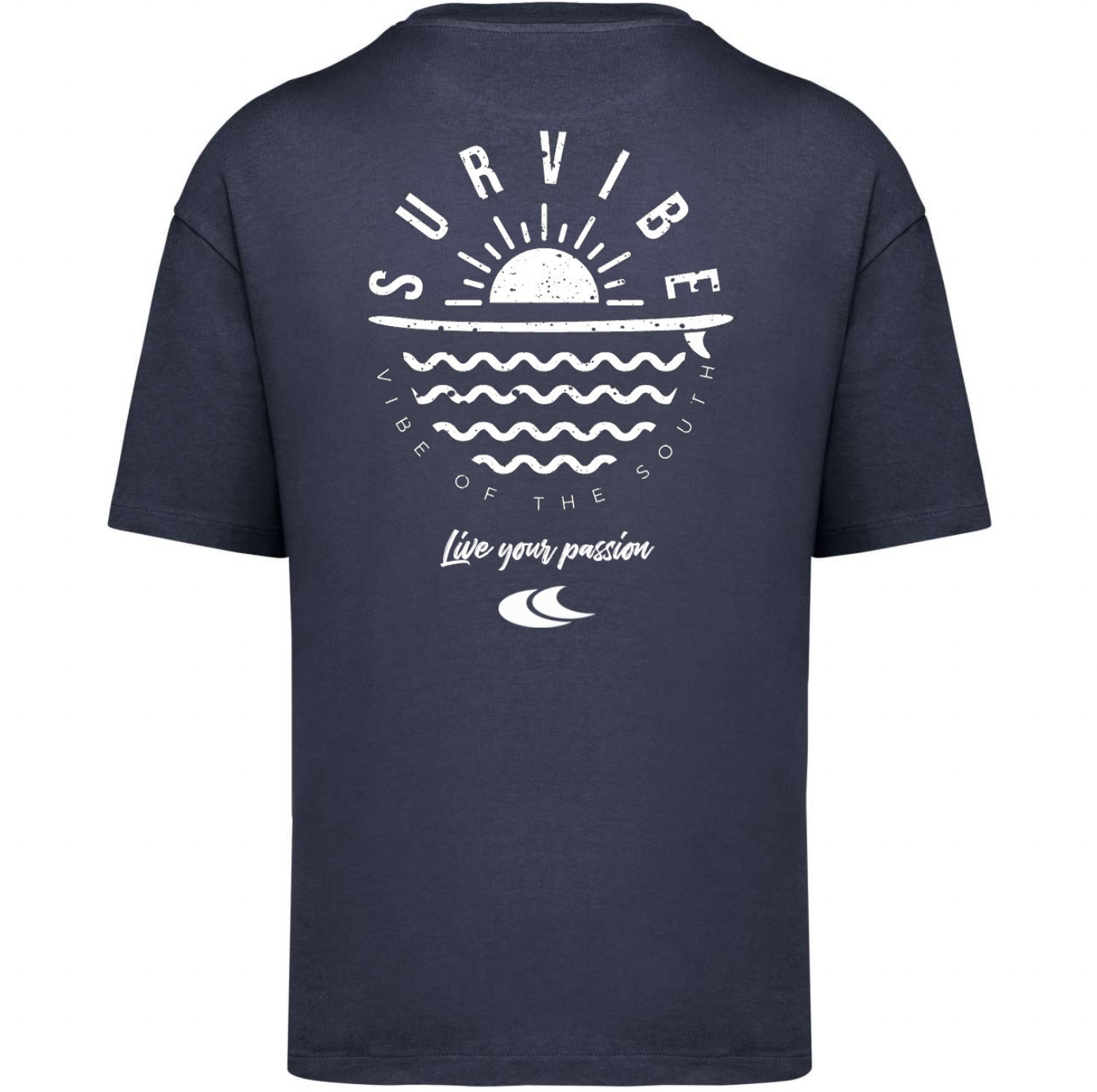 Survibe - Oversize póló - Férfi - Navy kék