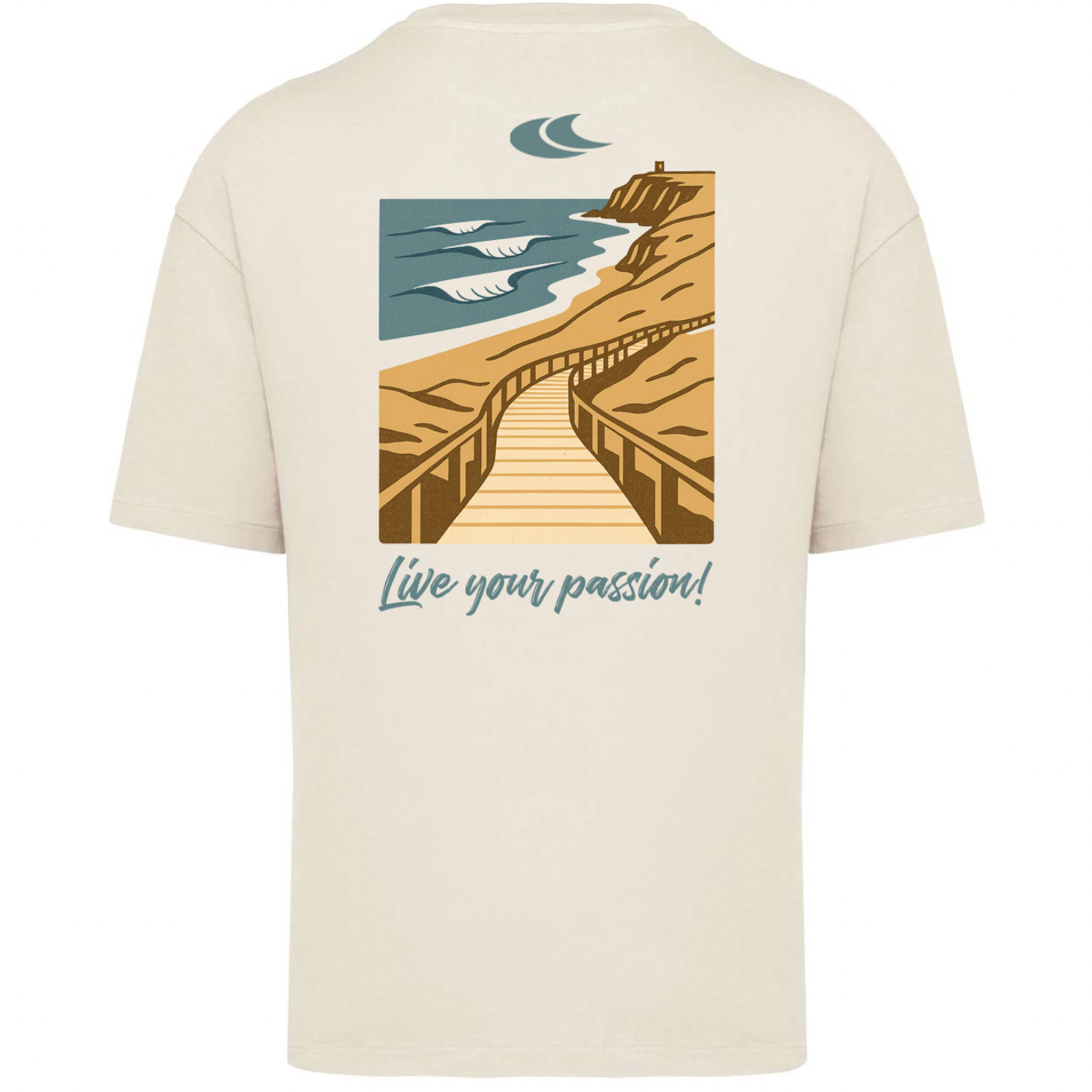 Beach Life - Oversize póló - Férfi - Ivory