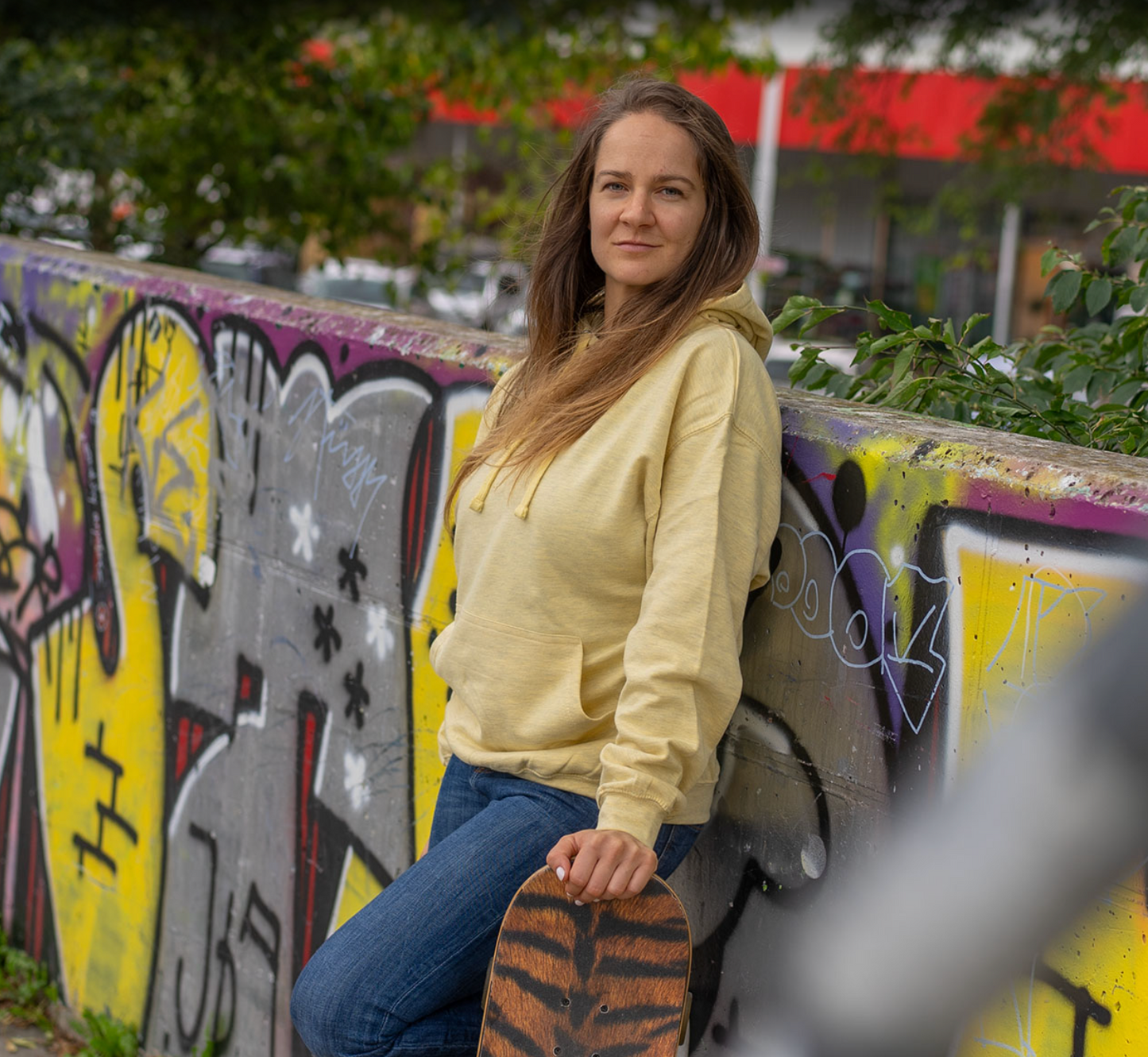Panka - Vibe - Citomsárga hoodie - Női