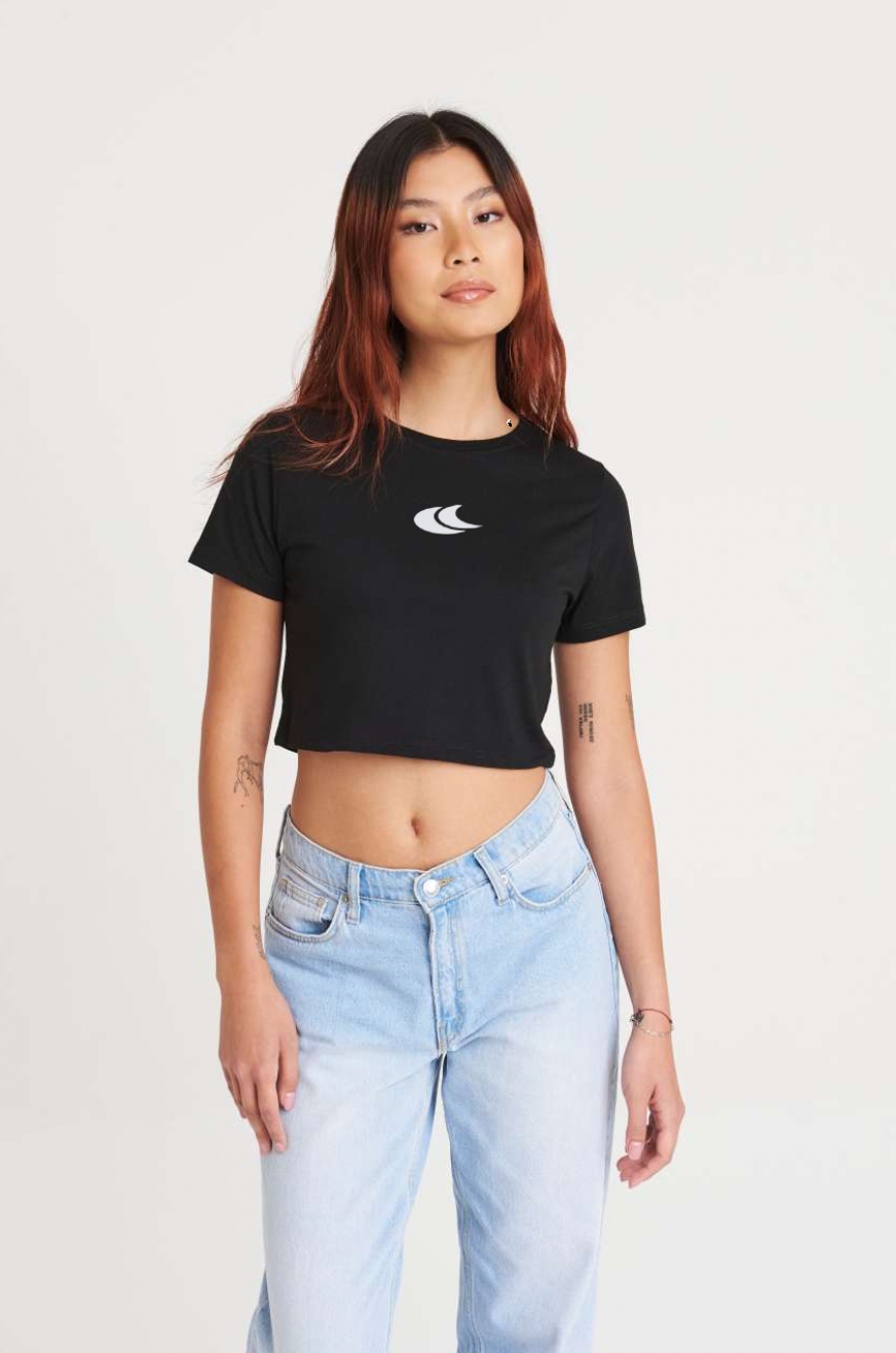 Croptop - Fekete - Női Póló
