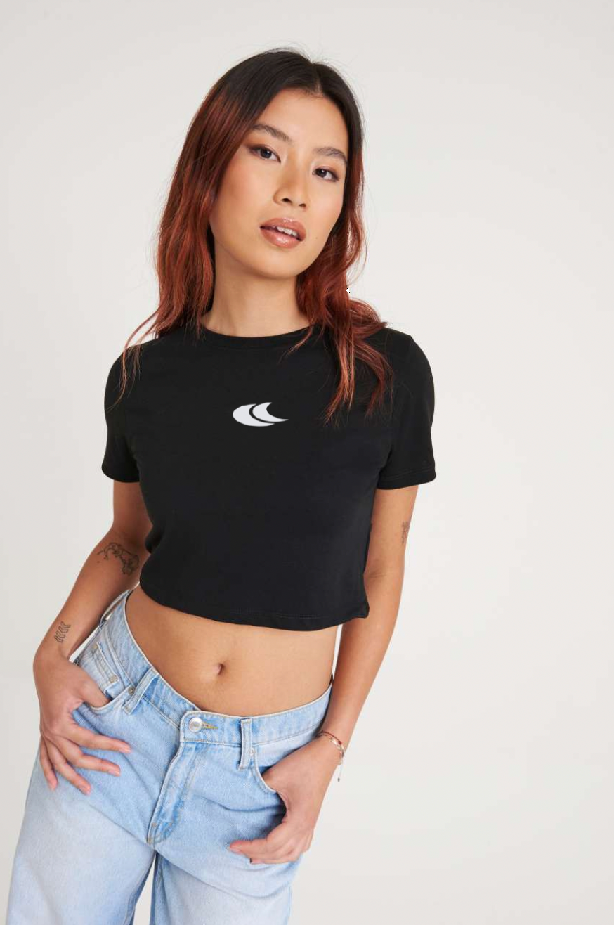 Croptop - Fekete - Női Póló