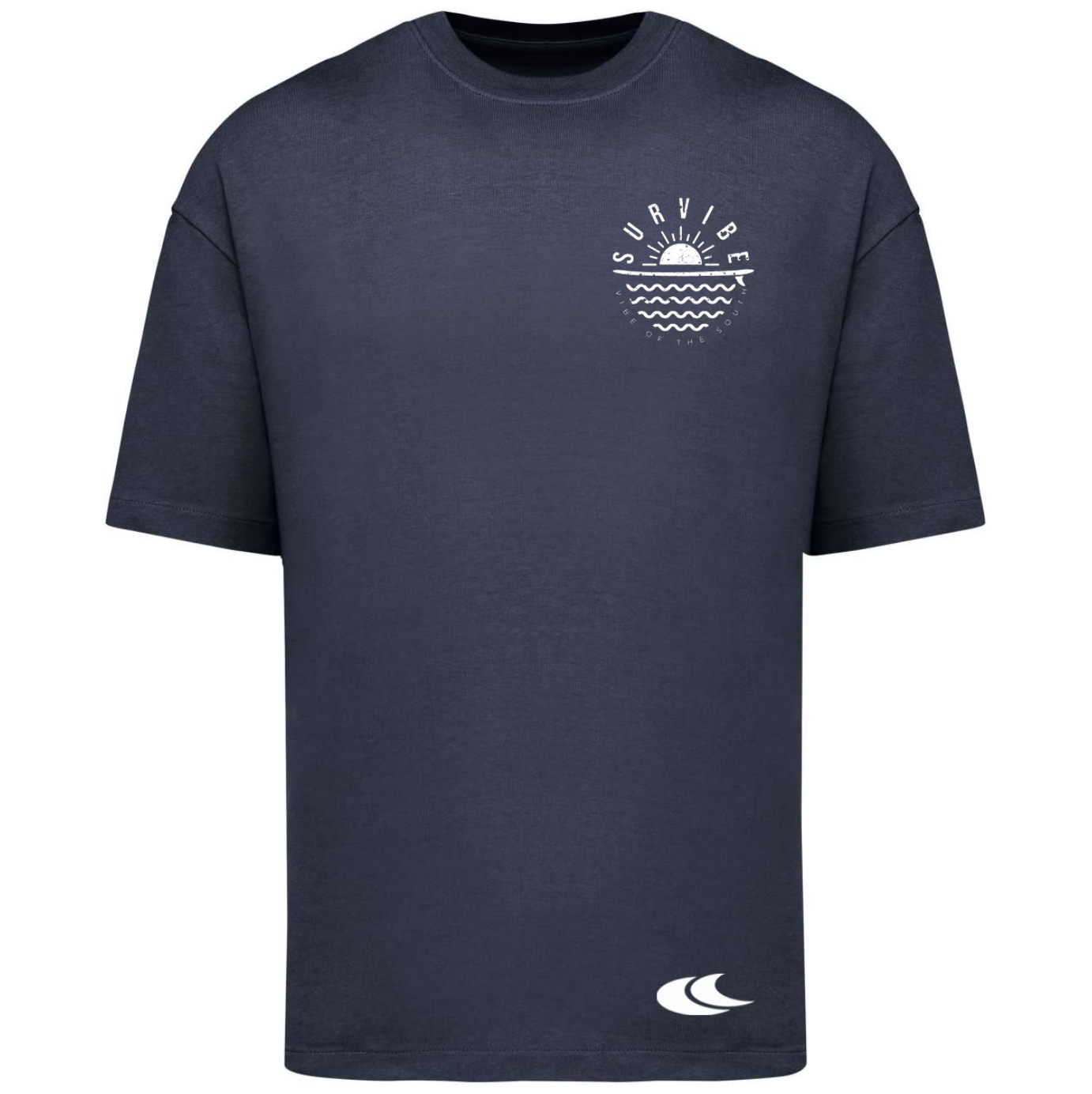 Survibe - Oversize póló - Férfi - Navy kék
