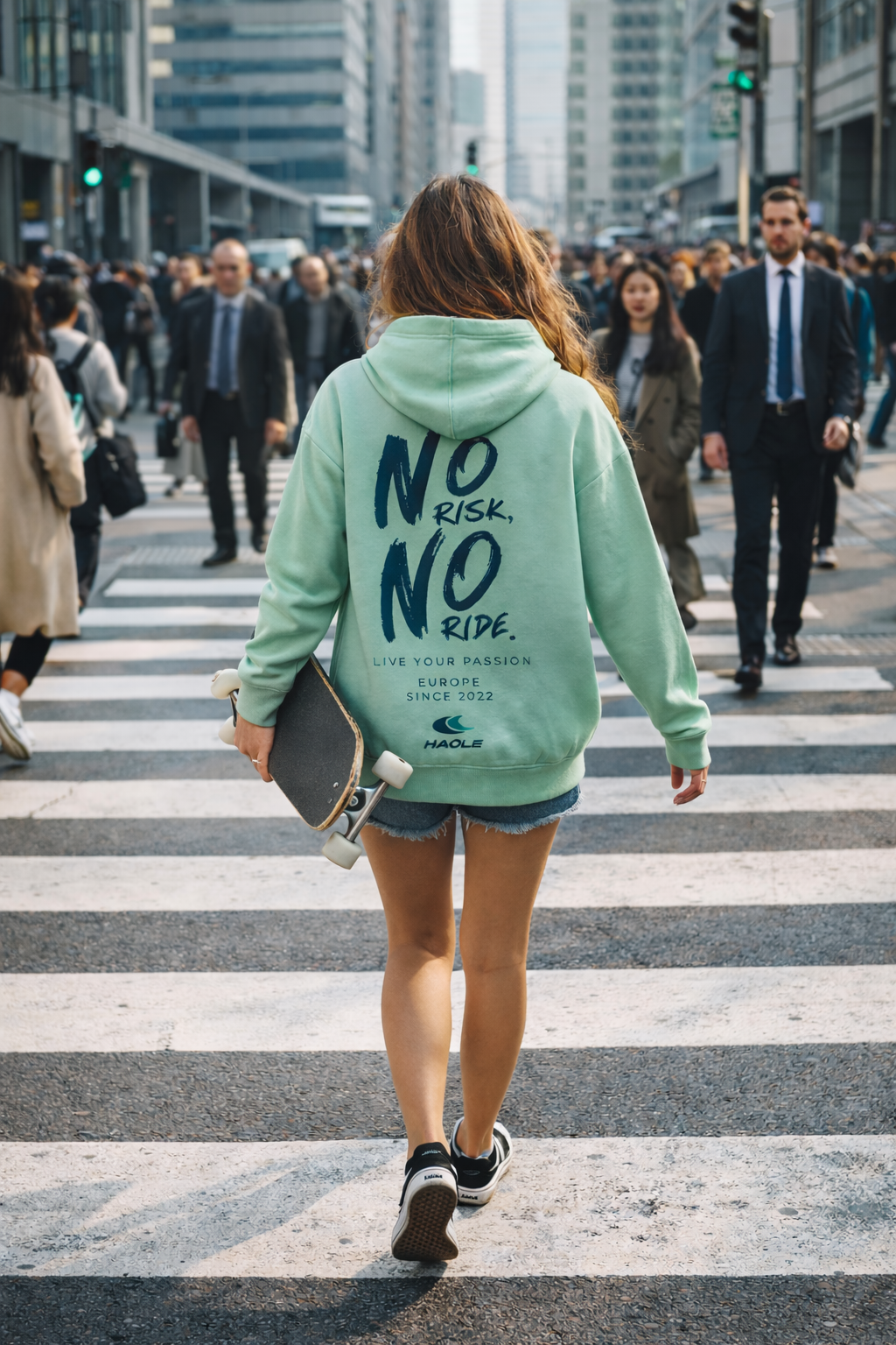 No Risk No Ride - Hoodie - Női