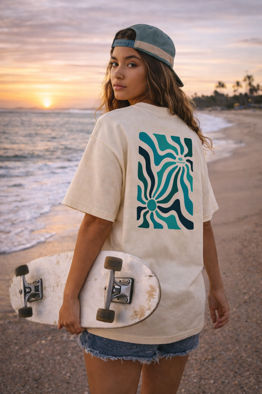 Wave Line - Női oversize póló