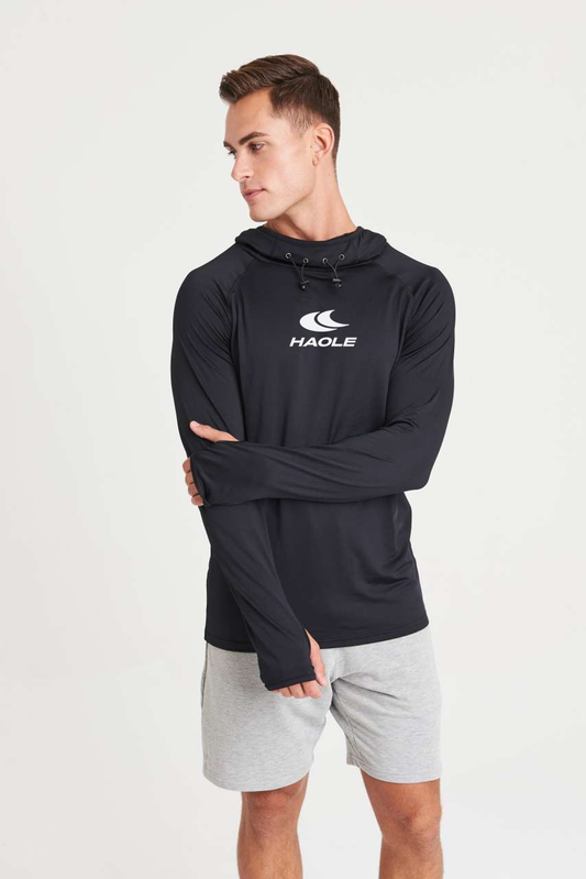 Elit - Edző felső - Hosszú ujjú hoodie - Fekete - Férfi