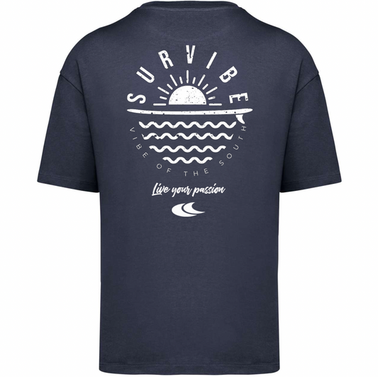 Survibe - Oversize póló - Férfi - Navy kék