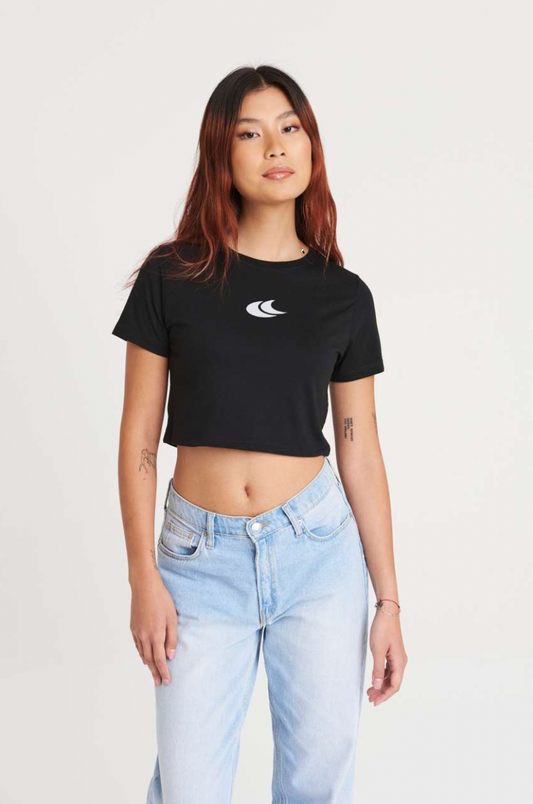 Croptop - Fekete - Női Póló