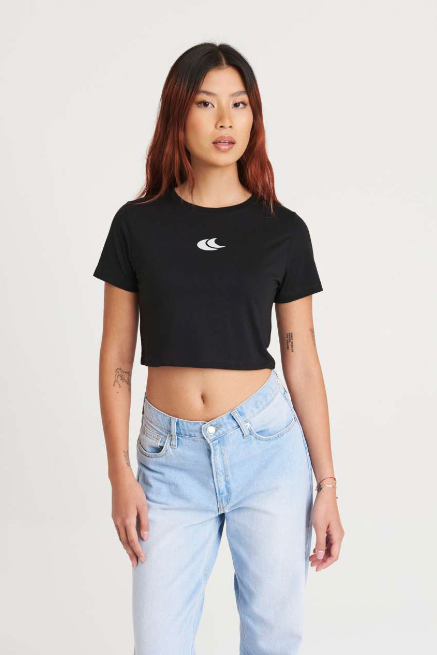 Croptop - Fekete - Női Póló