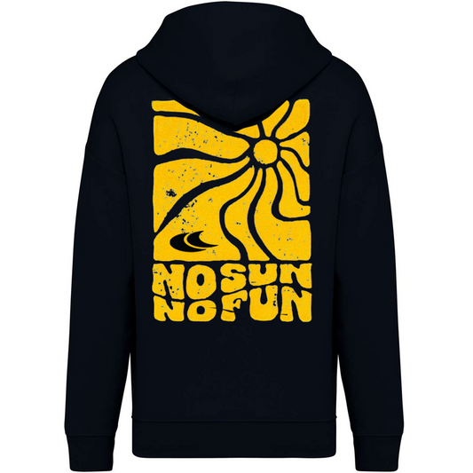 NoSunNoFun - Oversize Hoodie - Fekete - Férfi